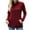 Wine, variant on Buigttklop Sweaters for Women Women'S Solid Color Long Sleeve Turtleneck Sweater Top Pocket Knit Sweater Turtleneck Sweater Brown