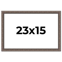23x15 Frame Silver Real Wood Picture Frame Width 1.25 Inches | Interior Frame Depth 0.5 Inches |