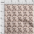 thumbnail image 2 of oneOone Cotton Silk Brown Fabric Butterflies Sewing Material Print Fabric By The Yard 42 Inch Wide, 2 of 4