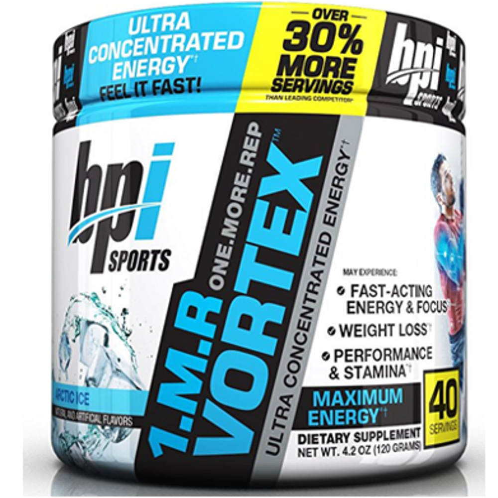 BPI Sports 1.M.R Vortex Pre Workout Powder, Arctic Ice, 40 Servings