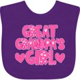 thumbnail image 3 of Inktastic Great Grandpa's Girl Granddaughter Gift Girls Baby Bib, 3 of 4