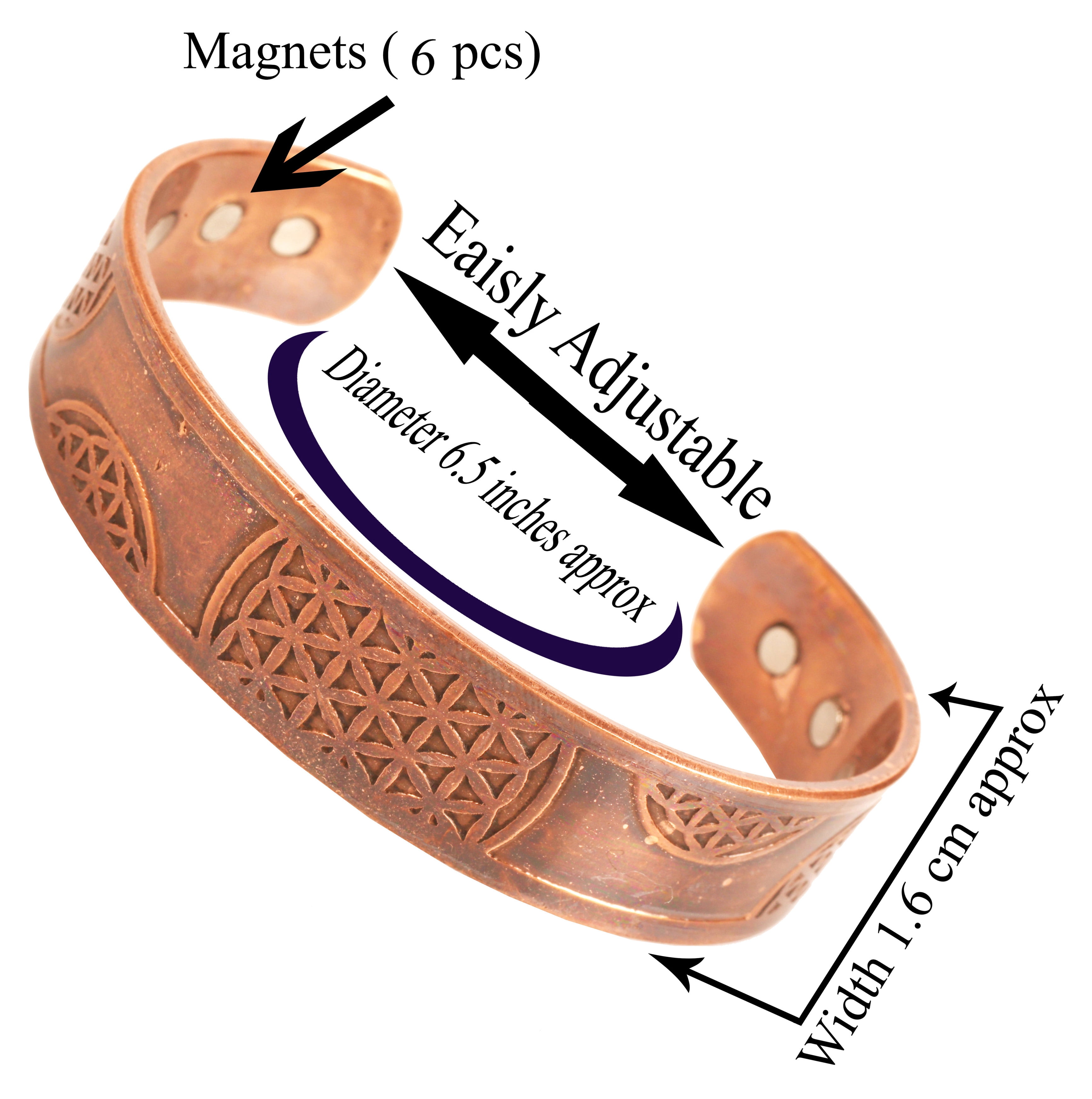 Sunsoul by Touchstone Copper magnetic healing bracelet Tibetan style.