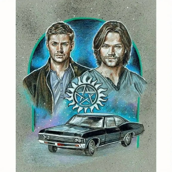 Diamond Painting Kits for Adults, Supernatural 5D DIY Diamond Art Kits Full Drill Diamond Dots for Gift Wall Decor and Relaxation Gem Arts