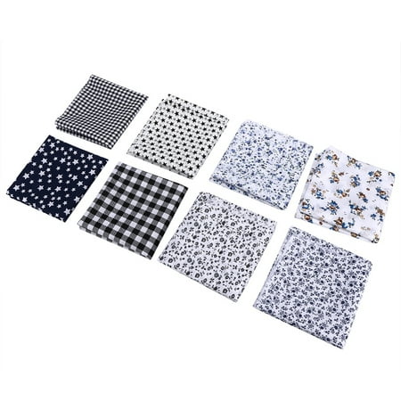

Picnic Table Cover 50X50Cm 8Pcs Cotton Cloth Comfortable Distinctive Plant Printed Pattern For Sewing Diy Home Textiles