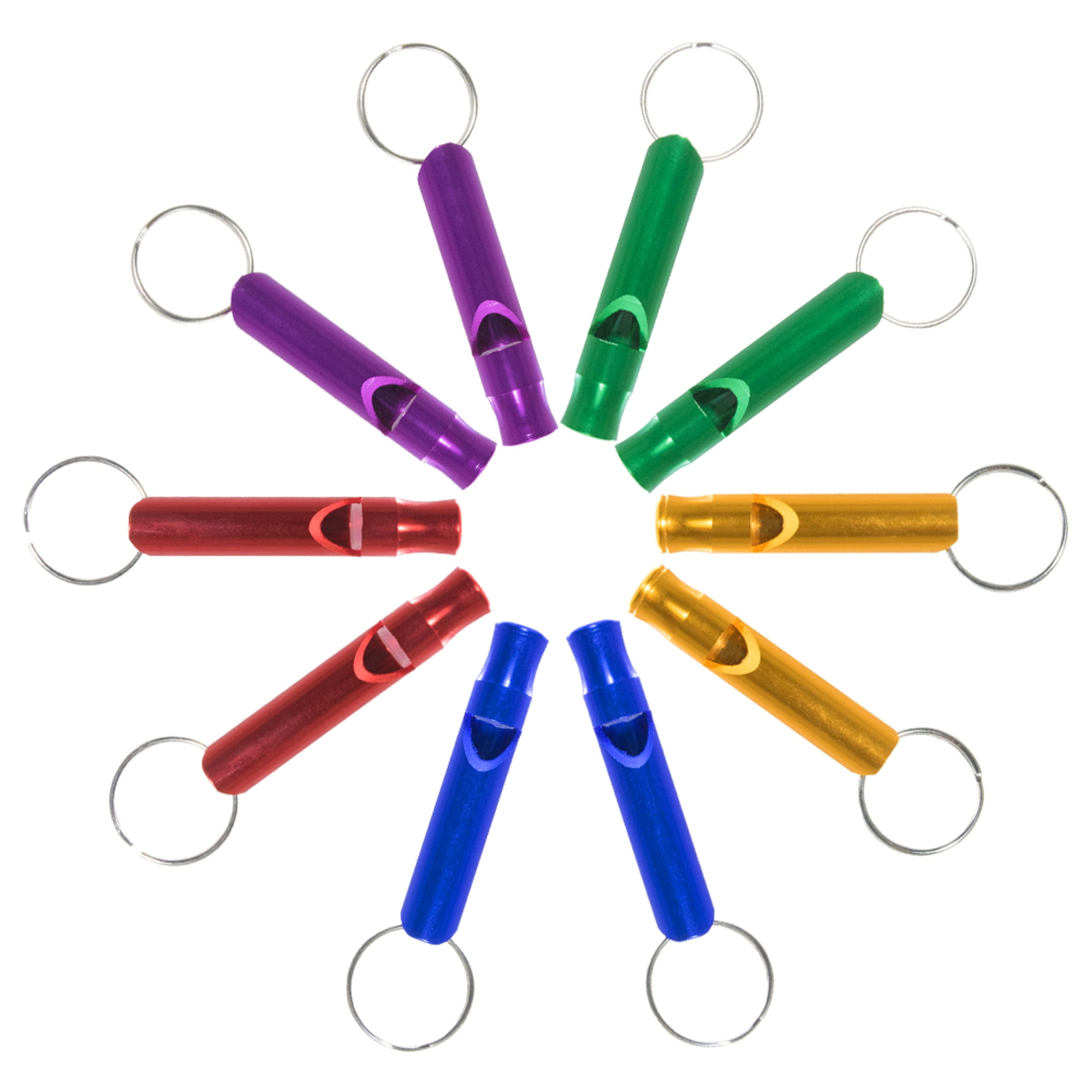West Coast Paracord Security Whistles - Emergency, Hiking, Camping, Survival - Various Pack Sizes and Colors
