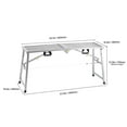 thumbnail image 6 of KFFKFF Job Site Platform, Quad-Level Height Adjustment, Collapsible Alloy Steel Step Stool, Mobile Work Stand, 800 lb Weight Limit, Anti-Slip Rubberized Feet, Painter's Perch, Maintenance, 6 of 9