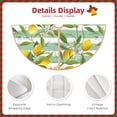 thumbnail image 4 of Daiia Lemon Drawing Merry Christmas Tree Skirt , Xmas Large Lace-up Tree Skirt, Santa Snowflakes Rustic Home Decorations New Year Party Farmhouse Decor-48", 4 of 7