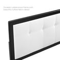 thumbnail image 7 of Willow Twin Wood Platform Bed With Splayed Legs Black White, 7 of 7