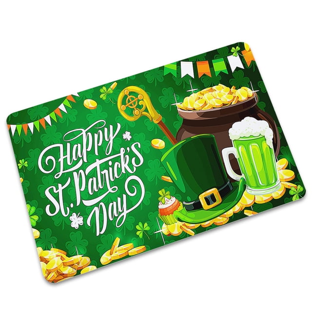 Xihbxyly Felpudos Navideños, Antideslizantes y Resistentes a La Suciedad, de Poliéster, Absorbentes y Fáciles de Limpiar, Ideales para Salón y Baño, Multiusos, Esenciales para El Hogar, 40 X 60 Cm.