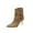 Brown, variant on Women's Casual Versatile Suede Pointed Toe Fall And Winter Style Fashionable Casual High Heel Short Boots Beige 6