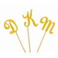 thumbnail image 2 of Darling Souvenir Custom Initials Wedding Cupcake Toppers Personalized Party Dessert Decorations - Pack Of 20, 2 of 3