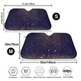 thumbnail image 3 of Fotbe Gold Black Glitter Car Windshield Sunshade | Sun Visor Protector Front Window Shade, Keeps Out UV Rays, Keeps Your Vehicle Cool-, 3 of 7