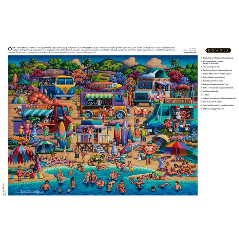 Buffalo Games 1000-Piece Eric Dowdle Shrimp Trucks