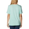 thumbnail image 2 of Columbia Womens Activewear Plus Size Bluebird Day Relaxed V-Neck Top;2X, 2 of 6