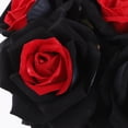 thumbnail image 7 of Clearance Sale! Dark Halloween Artificial Rose, Gothic Black and Red Velvet Flower for Home Centerpiece Decor, 7 of 7