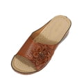 thumbnail image 2 of Bkhluea Women Wedge Slide Sandals Flower Decor Comfortable Shoes For Home Travel Casual Daily Outdoor Walking Activities, 2 of 7