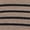 Brown with Black Stripe, variant on INSPIRE CHIC Women's Cotton Nightwear Striped Rib Cami Built-in Bra Stretchy Squared Neck Spaghetti Strap Pajama Tops S White with Black Stripe