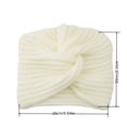 thumbnail image 5 of Bandeau Croisé en Tissu Tricoté Antidérapant à Grand Bord Style Rétro pour Femmes et Filles, 5 of 5