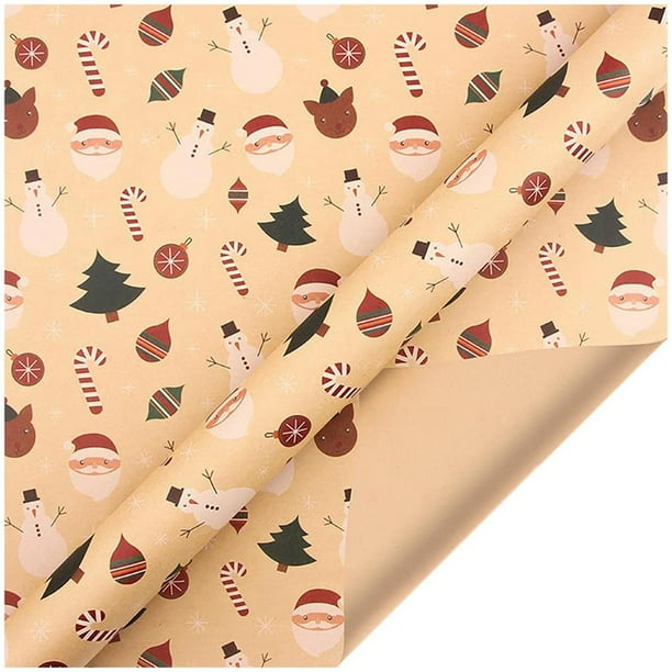 Cateissary Conjunto de envoltura de regalos navideños de textura delicada y no tóxico con patrón de dibujos animados para niños que no Kits de decoración para fiestas No.2 10 piezas