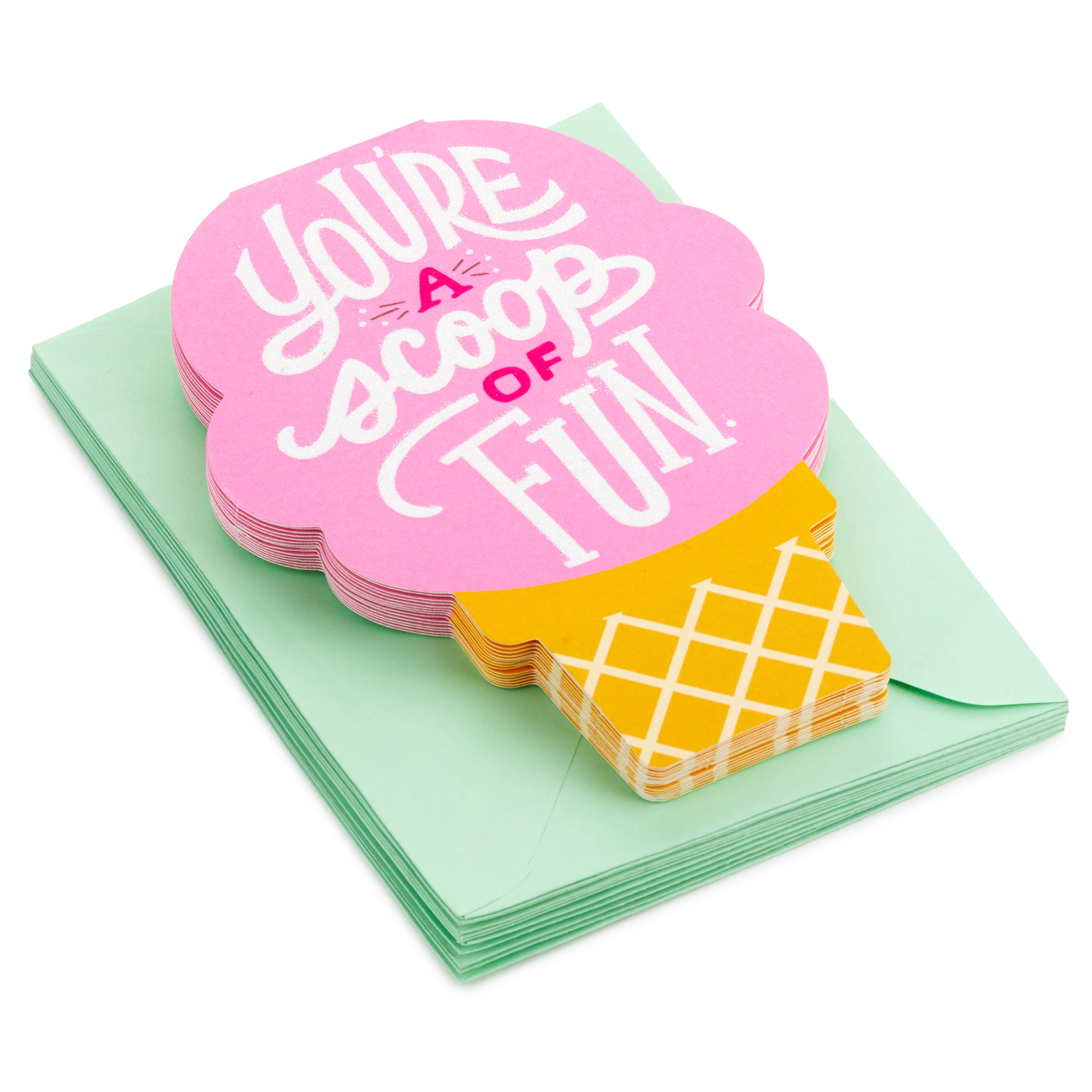 Hallmark Blank Note Cards, Ice Cream Cone, 15 ct.