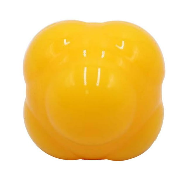 Pelota de Reacción Rapidez y Bola de Silicona Hexagonal Amarillo Sunnimix Bola de masaje con reacción de hexágono