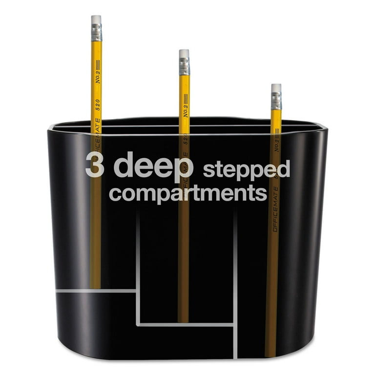 Officemate Plastic Double Supply Organizer - 11 Compartment(s) - Desktop - Clear - 1 Each Officemate Plastic Double Supply Organizer - 11 Compartment(s) - Desktop - Clear - 1 Each
