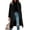 Black, variant on Women's Long Sleeve Lapel Button Down Casual Trench Coat Outwear Beige L