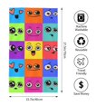 thumbnail image 4 of Kll Doodle Faces Emotions Ultra Absorbent & Soft Hand Towels For Bath, Hand, Face, Gym And Spa-27.5x16in, 4 of 9
