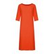 thumbnail image 4 of ICHUANYI Clearance Women's Fashion Round Neck Loose Short Sleeve Solid Mid-Calf Dress Long Dress(Orange, L) ICHUANYI WER2023080902382, 4 of 8