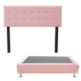thumbnail image 1 of Box Base Cama Matrimonial + Cabecera Bilbao Rosa Dicasa  Bilbao Pink, 1 of 8