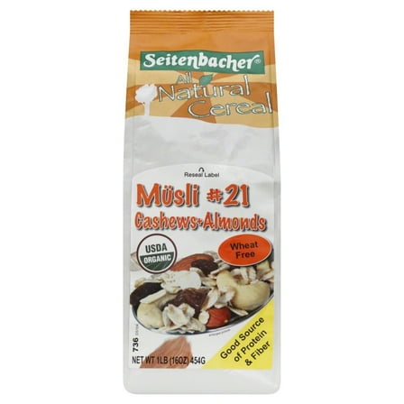 Seitenbacher Musli, Cashew and Apricots, 16 Oz