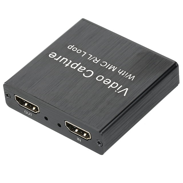 USB Video Capture Card, Microphone HD Multimedia Interface Video Capture Card, Game 3.5mm Stereo Output for OBS Recording Box VLC