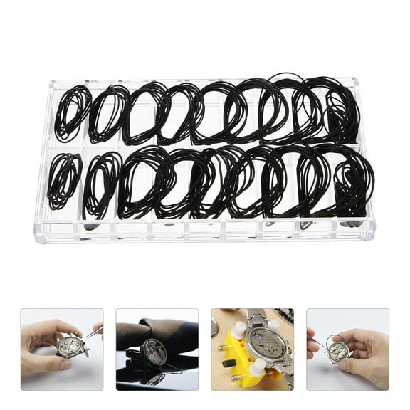 Hytrove Watch Back Gaskets Kit Of Assorted Watch Sealing Rings For Case Replacement Durable For Optimal Moisture