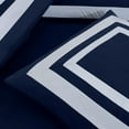 thumbnail image 4 of Chezmoi Collection Wyatt 7-Piece California King Bed in a Bag Comforter Set with Sheets Hotel Style Navy/White Square Pattern Bedding Set, 4 of 9
