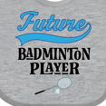 thumbnail image 4 of Inktastic Future Badminton Player Sports Boys or Girls Baby Bib, 4 of 4