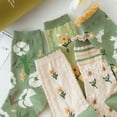 thumbnail image 7 of YooGuoGuo Women's Cottagecore Flower Socks 5Pairs Kawaii Preppy Crew Socks Cute Lace Ankle Socking Coquette Casual Socks, 7 of 7