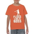 thumbnail image 6 of Floss Like A Boss - Flossin Dance Funny Emote Youth T Shirt - X-Large - Orange, 6 of 6