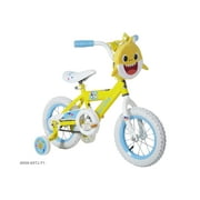 Baby Shark 12 Deluxe Bike with Custom Graphics and Plush Handlebar Bag