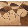 thumbnail image 6 of Handcraft Rugs-Modern Contemporary Living Room Rugs-Abstract Carpet with Round/Oval Swirls Pattern-Shed free Beige/Ivory/Chocolate 8x10 feet, 6 of 7