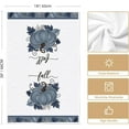 thumbnail image 6 of SM-XLHN Blue Leaves Pumpkin Fall Kitchen Towels Dish Towels, 18x26 Inch Farmhouse Autumn Thanksgiving Decoration Hand Towels Set of 4, 6 of 6