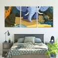 thumbnail image 5 of Shadudu Elephant Canvas Wall Art Set of 3 for Living Room Bedroom Office Decor, 12x16 Inches Each 12"x16"x3pcs, 5 of 6