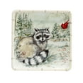 thumbnail image 5 of Certified International Set of 4 Forest Animals Christmas Square Canape Plates 6", 5 of 5