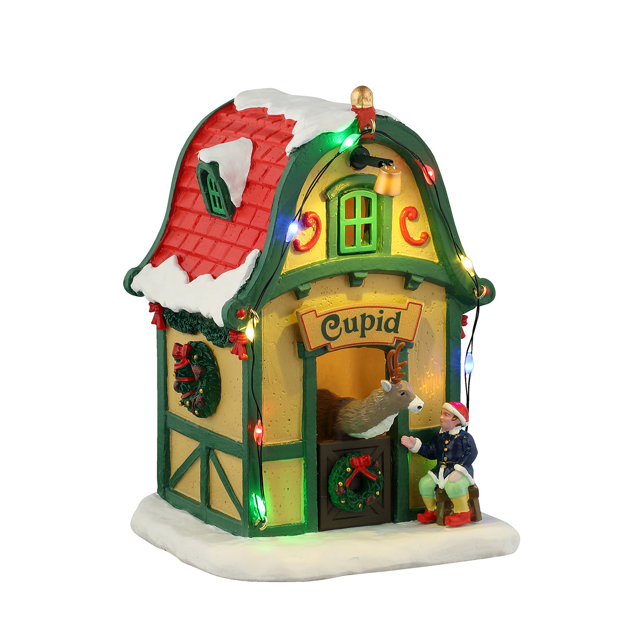 Lemax Santa's Rooftop Bash Animated Christmas Village Building - #25861, With 4.5V Adapter, 2022 Release