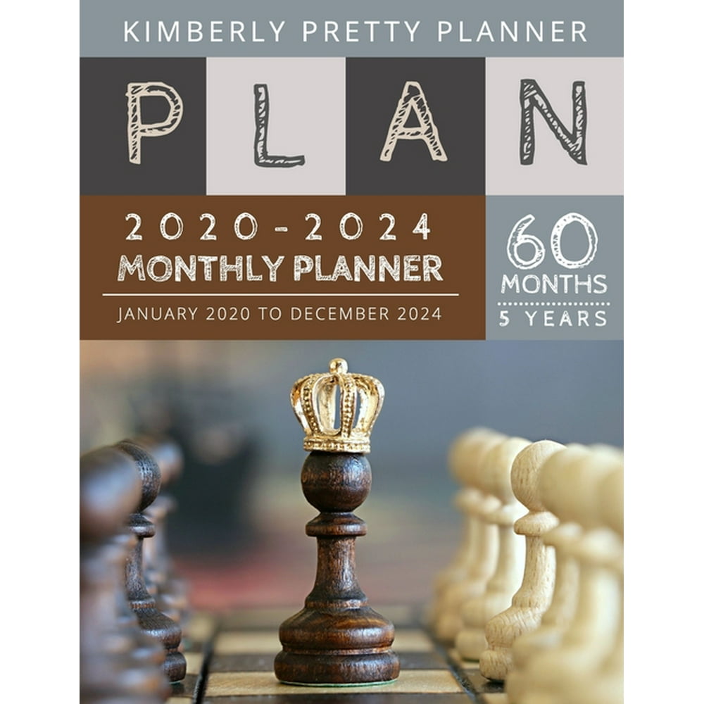 Monthly Planner 5 year monthly calendar 5 year planner 20202024 for