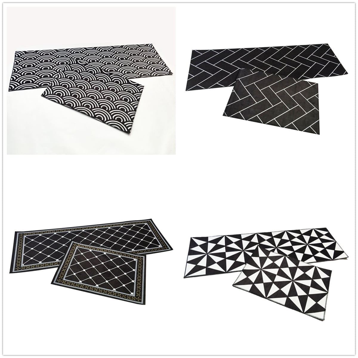 2PCS Home Soft Kitchen Floor Mat Non Slip Runner Anti Fatigue Rug Door Decor US