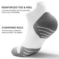 thumbnail image 5 of 6 Pairs Ankle Compression Socks for Women, Cushioned Running Socks with Arch Support, Low Cut, Targeted Compression, 5 of 7