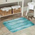 thumbnail image 7 of Vsdgher Teal Turquoise Wood Flannel Anti-Slip Floor Mat Comfort Mat Outdoor Rug, Indoor Outdoor Rugs for Home, Office, Laundry 16''x24''in, 7 of 7