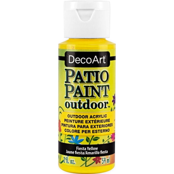 DecoArt Patio Paint 2oz-Fiesta Yellow