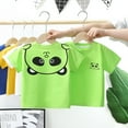 thumbnail image 2 of Kids T Shirt Tops Girls Cotton Short Sleeve T Shirt Panda Pattern Boy Pajamas Home Clothes Air Conditioning Clothes Casual Going Out, 2 of 5