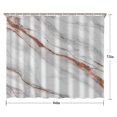 thumbnail image 5 of White Rose Gold Marble Shower Curtain 84"x72" ,Bathroom Decorative Shower Curtains Set with 12 Hooks,Modern Waterproof Washable Shower Curtain, 5 of 6